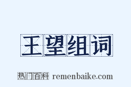 王望组词是什么意思的图片